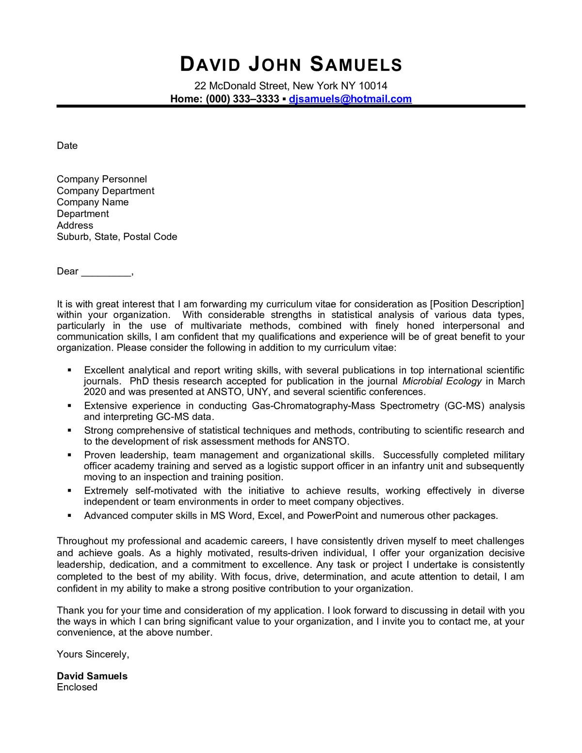 cover letter for nature communications