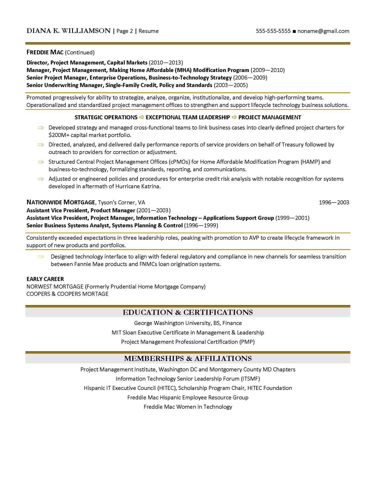 Sample resume: Operations and Logistics, High Experience, Chronological