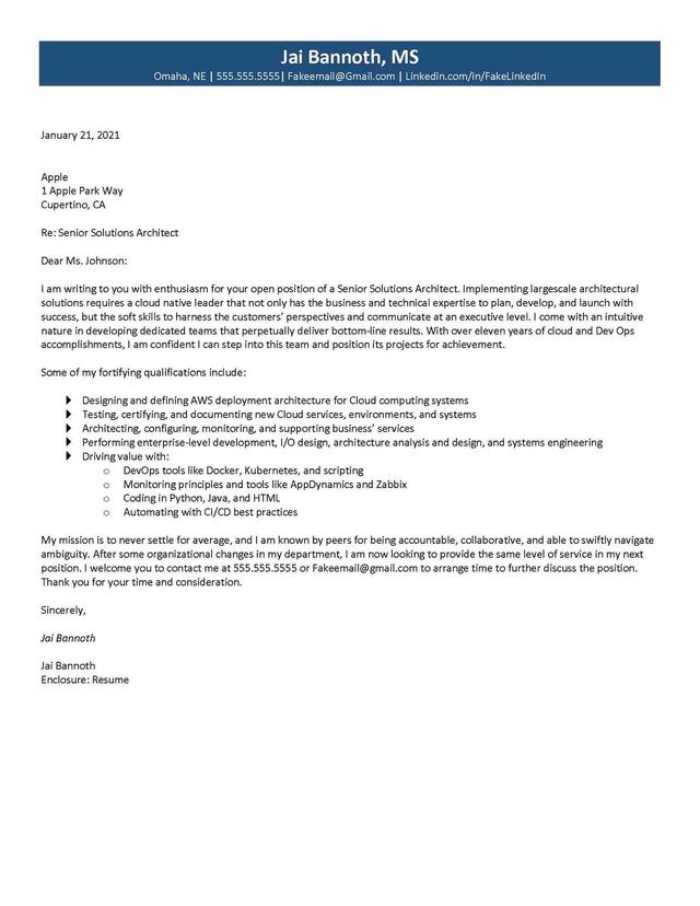 Sample cover letter: Computer Software, Mid Experience, Response to Ad